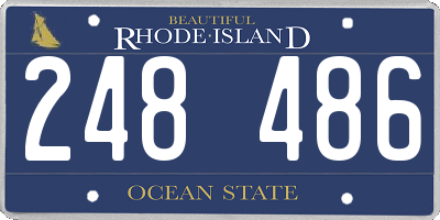 RI license plate 248486
