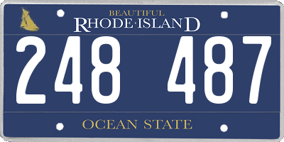 RI license plate 248487