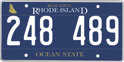 RI license plate 248489
