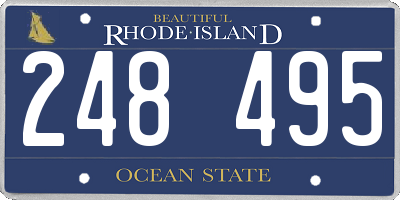 RI license plate 248495