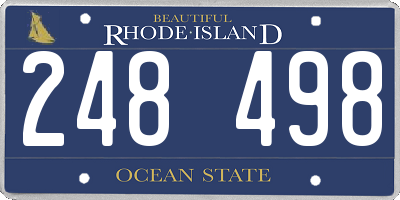 RI license plate 248498