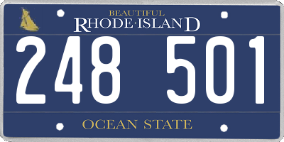 RI license plate 248501