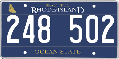 RI license plate 248502