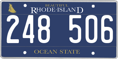 RI license plate 248506