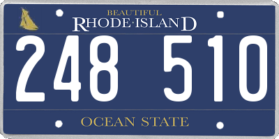 RI license plate 248510