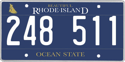 RI license plate 248511