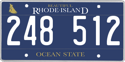 RI license plate 248512