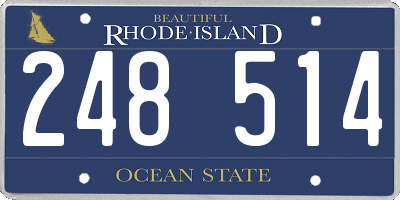 RI license plate 248514