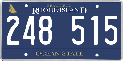 RI license plate 248515