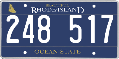 RI license plate 248517