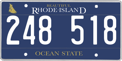 RI license plate 248518