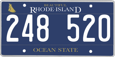 RI license plate 248520