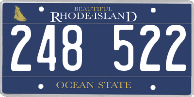 RI license plate 248522