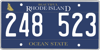 RI license plate 248523