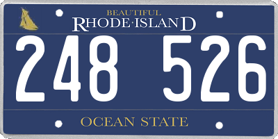 RI license plate 248526