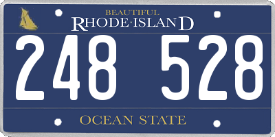 RI license plate 248528