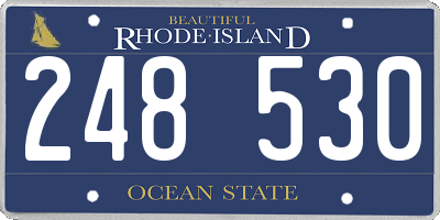 RI license plate 248530