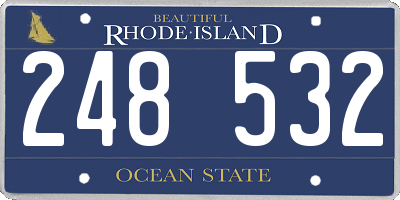 RI license plate 248532