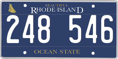 RI license plate 248546