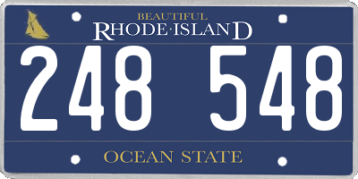 RI license plate 248548