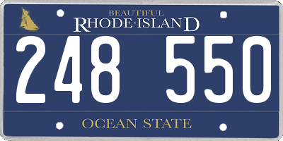 RI license plate 248550