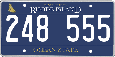 RI license plate 248555