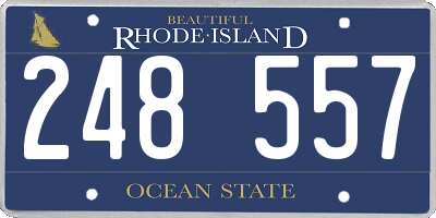 RI license plate 248557
