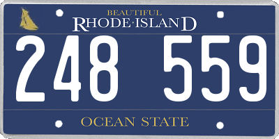 RI license plate 248559