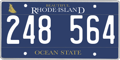 RI license plate 248564