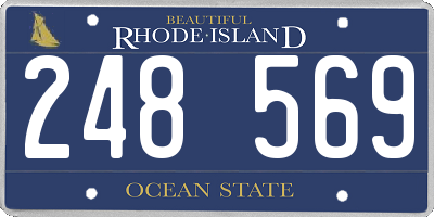 RI license plate 248569