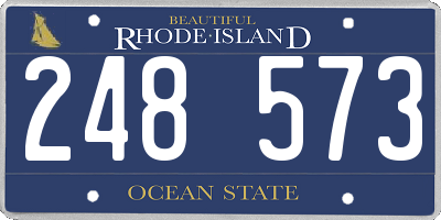 RI license plate 248573