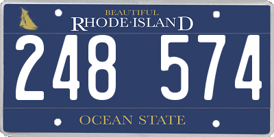 RI license plate 248574