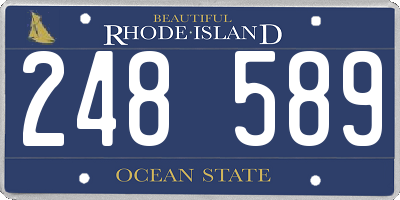 RI license plate 248589