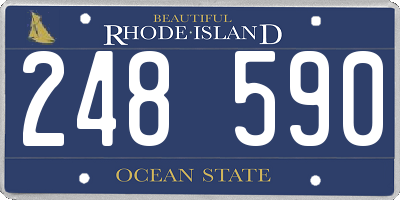 RI license plate 248590