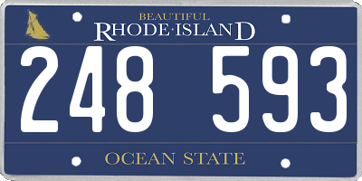 RI license plate 248593