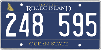 RI license plate 248595