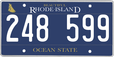 RI license plate 248599