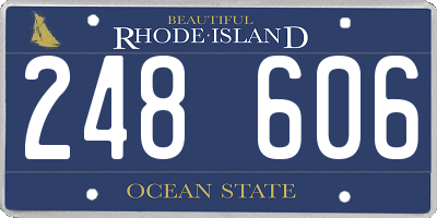 RI license plate 248606