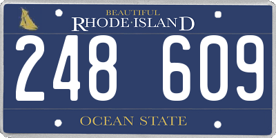 RI license plate 248609