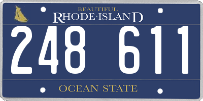 RI license plate 248611
