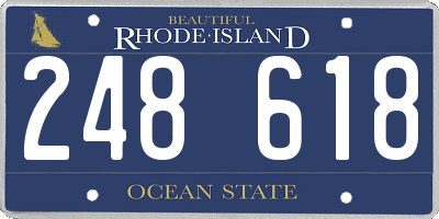 RI license plate 248618