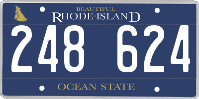 RI license plate 248624