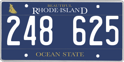 RI license plate 248625
