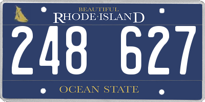 RI license plate 248627