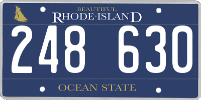 RI license plate 248630