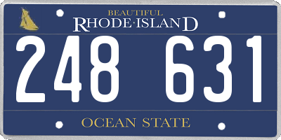 RI license plate 248631