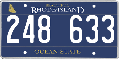 RI license plate 248633
