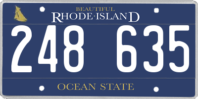 RI license plate 248635