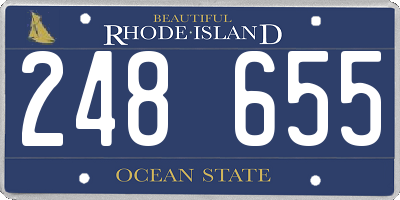 RI license plate 248655