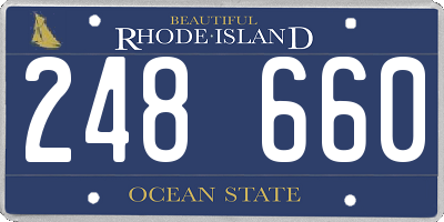 RI license plate 248660